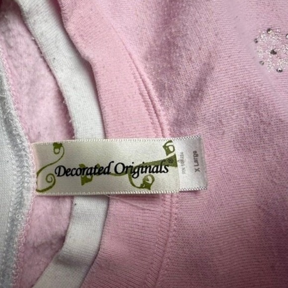 Decorated Originals Pink Snowman Graphic Crewneck Sweatshirt Womens XL Christmas - Picture 6 of 11